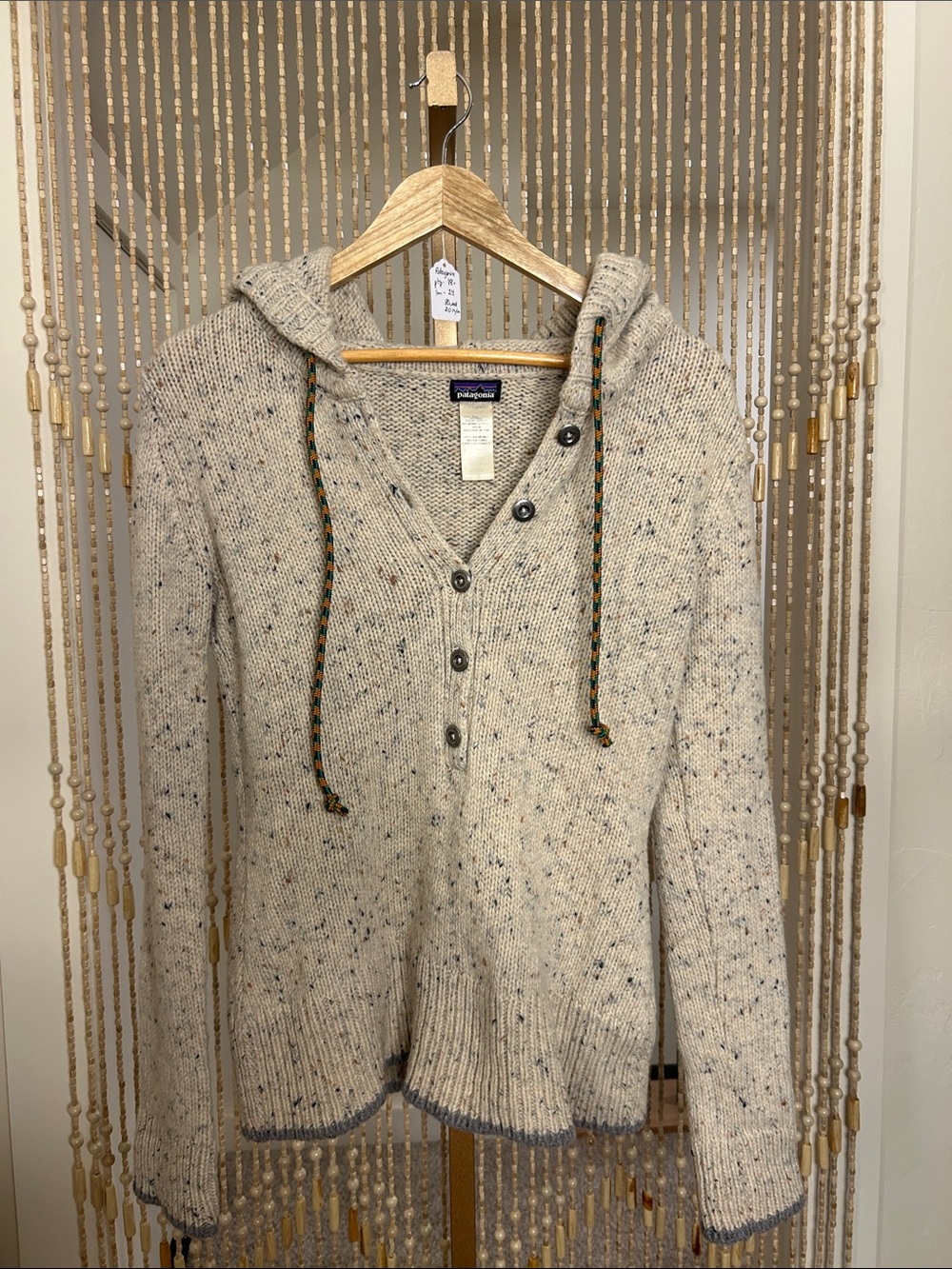 Patagonia Worn Wear Ranchito Hoodie With Speckled Coloring Size M